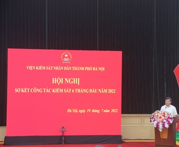 Viện KSND thành phố Hà Nội tổ chức Hội nghị trực tuyến sơ kết công tác kiểm...